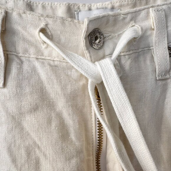 Citizens of Humanity Brynn Drawstring Linen Trousers Vanilla Cream 26 - Picture 6 of 13